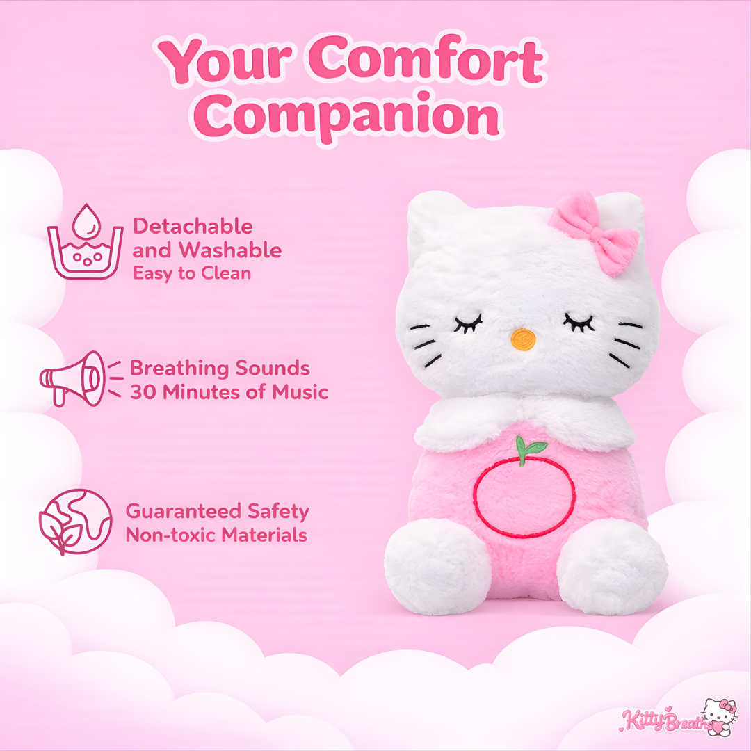 Breathing Kitty Plush for Better Sleep