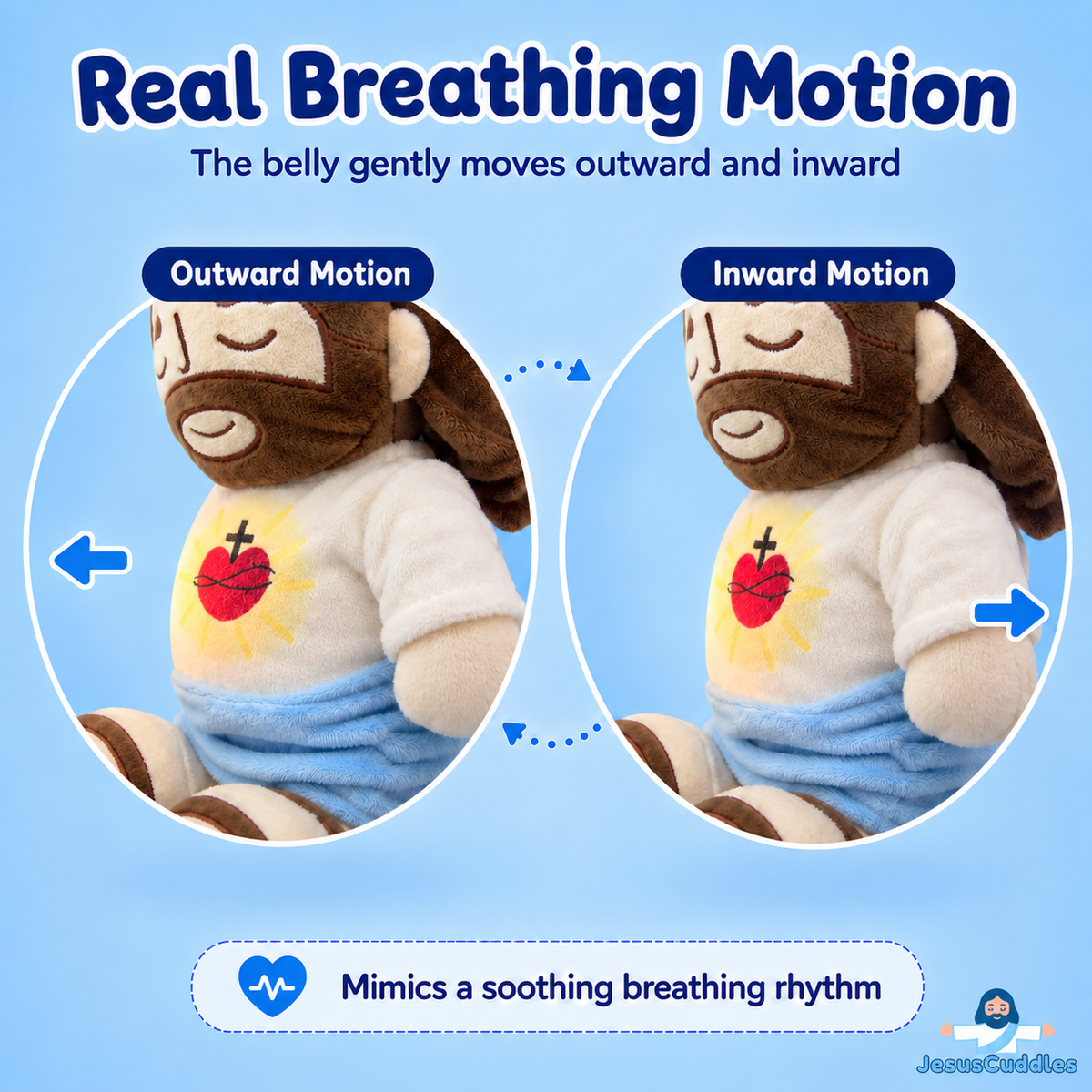 Breathing Jesus Plush for Sleep Better