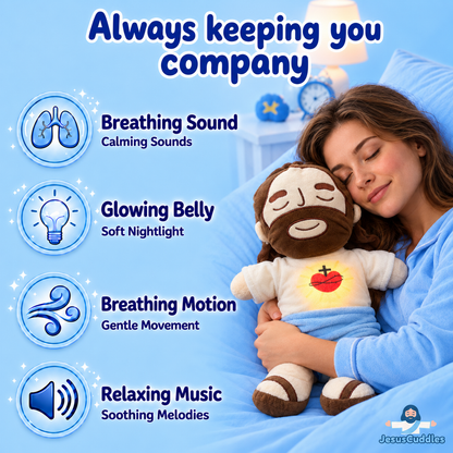 Breathing Jesus Plush for Sleep Better